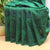 Deep Green Color Shibori Printed Design Half  Linen Saree With Plain Blouse