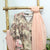 Chino Color All Over Floral Printed Muslin Top [T.L.46]  Peach Color  Parallel Pant [P.H.36] With Dupatta