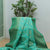 Aqua Green Color All Over Design Crepe Banarasi Saree With Blouse (Weight-0.792)
