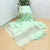 Green Color Floral Embroidery Linen By Tussar Saree With Blouse