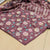 Brown Color Floral Printed Tussar Saree With Blouse