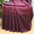 Dark Magenta With Pink Color Half Linen Saree With Contrast Navy Blue Color Woven Blouse