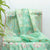 Different Green  Color All Over Floral Design Organza  Saree With Woven Blouse