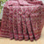 Copper Rust Color Jari Check Chanderi Saree with Jari Printed and Hand Block Printed Blouse