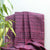 Magenta Color Shibori  Printed Design Half Linen Saree With Plain Blouse