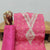 Pink Color All Over Printed Shinon Top Material And Pant Material With Organza Leheriya Dupatta