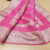 Pink Color All Over Printed Shinon Top Material And Pant Material With Organza Leheriya Dupatta