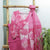 Pink Color All Over Floral Printed Muslin Top[T.L.46]And Parallel Pant [p.H.37]With Organza Dupatta
