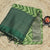Bengal Gram Green Color Zig Zag Tussar Silk Saree With Printed Blouse (COD ON REQUEST)