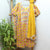 Mustard Yellow Color All Over Floral Printed Top [T.L.42] And  Parallel Pant [P.H.40]With Chiffon Dupatta