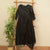 Black Color Muslin By Georgette Full Dress (Top Length-52")