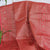 Sandal Tanchoi Weaving Saree with Red Pallu Matching Blouse