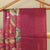 Pink Color Soft Munga By Tussar Embroidery Border Saree With Blouse