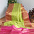  Pure Handloom Silk Saree in Parrot Green Color