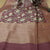Betel Nut Color Pure Handloom Tussar Saree With Printed Blouse