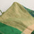 Deep Green Color Super Soft Handloom Cotton With Jute Pallu With Plain Running Blouse