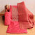 Different Pink Color Hand Embroidery Muslin Top Material and Muslin Pant Material With Banarasi Dupatta