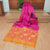 Dark Pink Color Pure Handloom Silk Saree With Contrast Matching Pallu and Blouse (COD ON REQUEST)