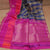 Blue With Sandal Check Design With Multi Colored Border Pure Handloom Silk Saree With Contrast Matching Pallu and Blouse