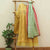 Mustard Yellow Color Muslin Top (Top Length-46") and Parallel Pant (Pant Height-37") With Muslin Dupatta