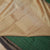 Bottle Green Color All Over Stripe Pure Handloom Silk Saree With Contrast Matching Pallu and Blouse