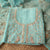 Pale Blue Color Organza Hand Embroidery Top Material And Pant Material With Organza Dupatta