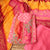 Rose Color Georgette Banarasi Woven Top Material and Pant Material With Crushed Bandhani Shaded Dupatta