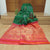 Deep Leaf Green Color All Over Different Design Pure Handloom Silk Saree With Contrast Matching Pinkish Orange Color Pallu and Blouse (COD ON REQUEST)