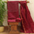 Maroon Color Hand Work Chanderi Top Material and Pant Material With Chanderi Dupatta