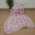 White With Nice Pink Color Pure Chiffon Saree With Contrast Matching Crepe Silk Blouse