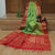 Green Color Pure Handloom Jute Silk Saree With Contrast Matching Pallu and and Contrast Matching Blouse