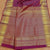 Purple  Pure Handloom Silk Saree with Pallu & Blouse