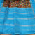 Multi colour Pure Handloom Kanchi Kalamkari Silk Saree Copper Sulphate Blue Border and Pallu with Blouse(COD ON REQUEST)