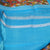 Multi colour Pure Handloom Kanchi Kalamkari Silk Saree Copper Sulphate Blue Border and Pallu with Blouse