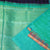 Deep Navy Blue Pure Handloom Silk Saree Blueish Green Vertical Strips Pallu and Matching Blouse