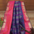 Blueish Violet Color Pure Handloom Kancheepuram Silk Saree Both Side Pink Color Border and Pallu With Contrast Matching Pink Color Blouse