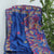 Deep Blue Color Beautiful Woven Border Mixed Fabric Saree With Running Blouse