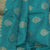 Dark Aqua Blue Color All Over Designs Pure Handloom Silk Saree With Beautiful Jari Pallu and Same Matching Running Blouse