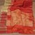 Orange Color Pure Handloom Silk Saree With Tissue Border and Same Matching Pallu and Blouse (COD ON REQUEST)