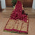 Deep Pinkish Maroon Color Pure Handloom Silk Saree With Jari Pallu and Contrast Matching Blouse (COD ON REQUEST)