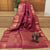 Maroon Color Pure Handloom Silk Saree With Plain Running Blouse (COD ON REQUEST)