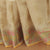 Half White Color Silk Cotton Saree With Running Blouse