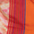 Multi Color Zig Zag Pure Handloom Satin Silk Digital Print Saree With Red Color Blouse (COD ON REQUEST)