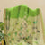 Pale Yellow With Green Color Kota Doria Silk Saree With Blouse