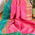 Pink Color Pure Handloom Silk Saree With Contrast Matching Blouse