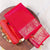 Deep Pink Pure Handloom Silk Saree With Pallu and Contrast Matching Blouse